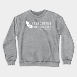 Keys Greens and Things white desgin Crewneck Sweatshirt